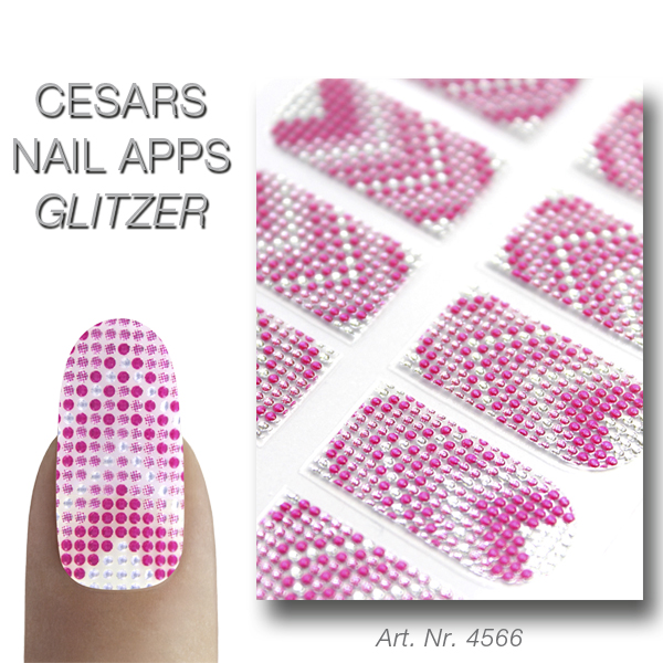 Cesars Nail App 6 Glitter